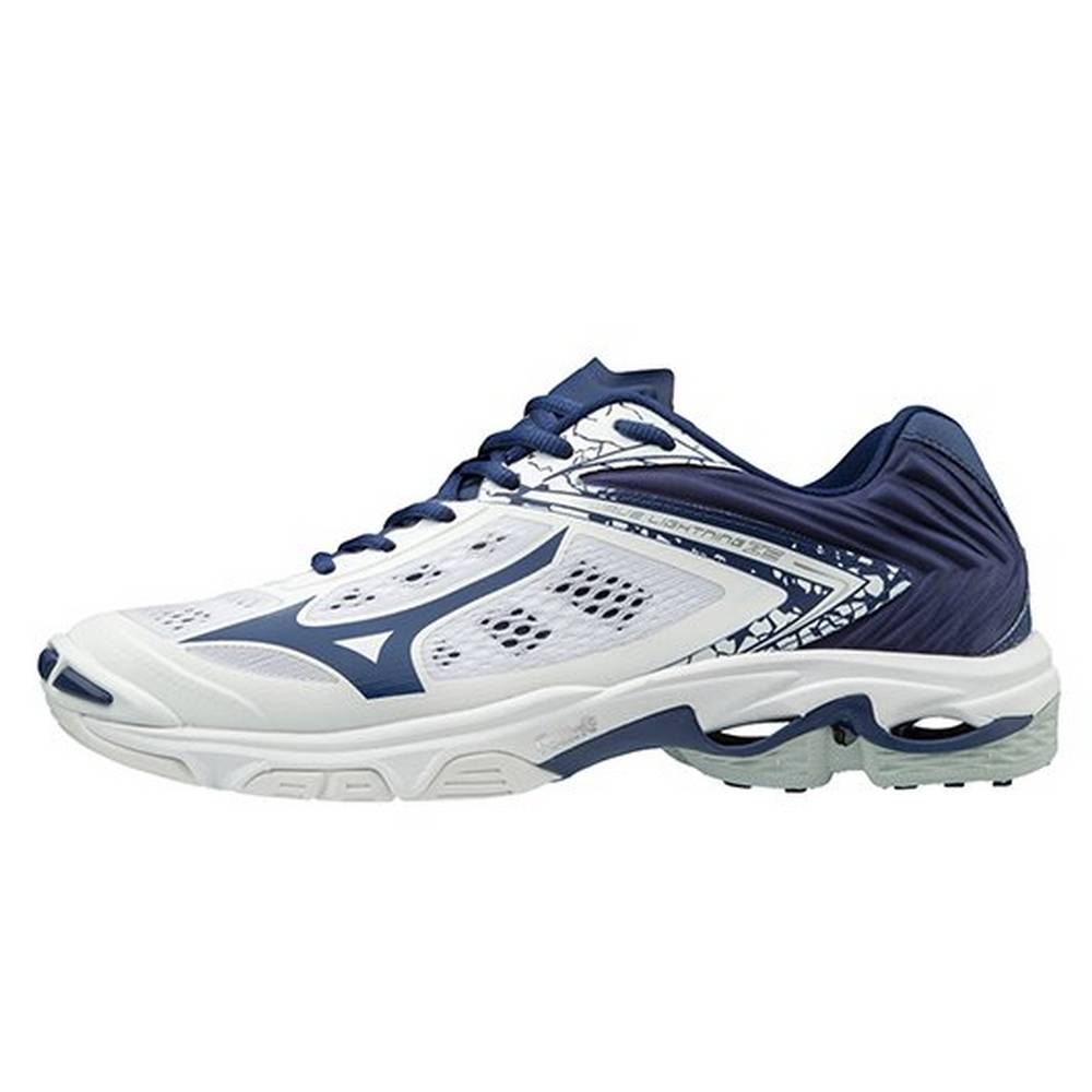 Mizuno Women's Wave Lightning Z5 Volleyball Shoes White/Navy (430263-PWX)